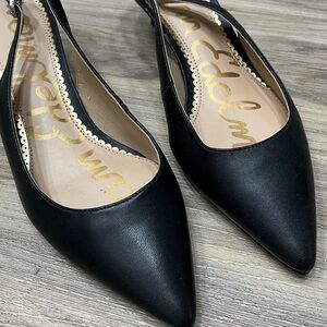 Sam Edelman Black Pointed-Toe Flats